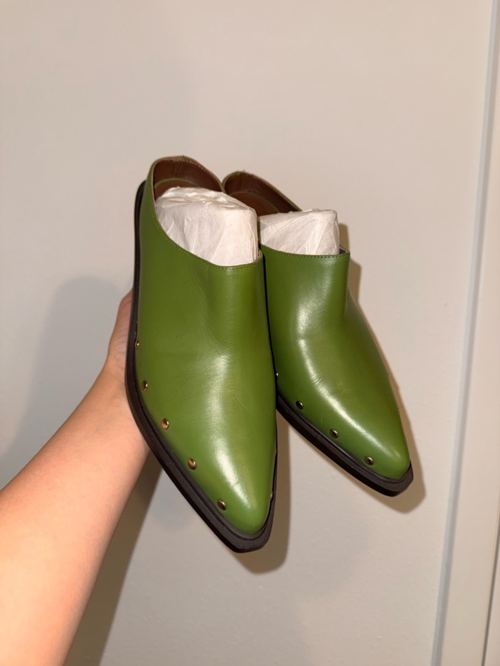 NWOT ALOHAS Lorenzo Leather Mules - Picture 13 of 14